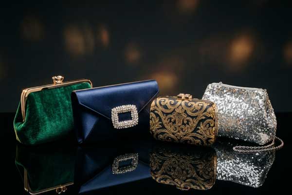 Occasional use handbag materials Evening bag and clutch material selection