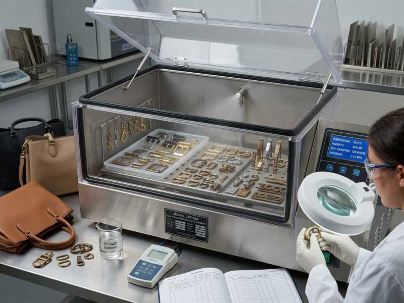 Industrial salt spray test chamber used for handbag hardware corrosion testing salt spray corrosion test chamber for metal hardware quality control