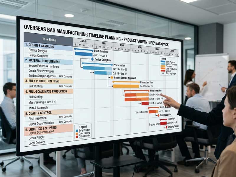 production timeline bottlenecks bag manufacturing delay causes