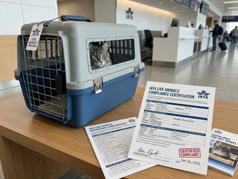 Official IATA pet carrier compliance documentation airline approved pet carrier IATA compliance certification documents